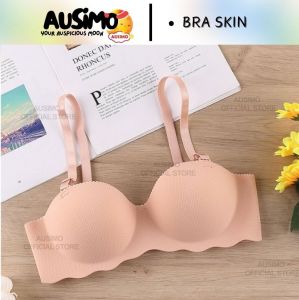 #PSHB 【ready stock】NO wire seamless wireless push up women bra BRA HALF 1/2 CUP AB SIZE NO WIRE SEAMLESS WIRELES