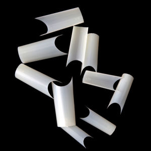 ZEEMIN False Nails 500pcs/bag White Natural Transparent French Acrylic Artificial UV Gel Nail Art C Curved Shape Nail Tips Fake Nails