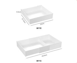 💟SOLUTION65💟 PS Expandable Drawer Organizer Trays Drawer Divider Organizers Box Cosmetics Organizer Trays Stationery Organizer Box Desk Drawer Organizer Trays Kitchen Drawer Organizers Trays Kitchen Utensils Sorting Trays Drawer Organizer Box