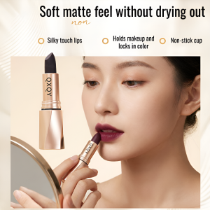 Black Luxury Velvet Lipstick Non-transferable Waterproof lipstick Natural and easy to apply Matte lipstick