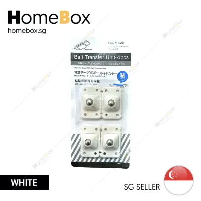 【Homebox】🇸🇬 Self Adhesive Caster Wheels Stainless Steel 360 Degree Rotation Swivel Wheels for Bins Storage Box Furniture