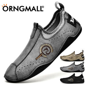ORNGMALL Shoes for Men Leather Casual Sneaker Luxury Men Shoes Loafers High Quality Comfortable Moccasins Slip-On Loafers Boat Shoes 38-48