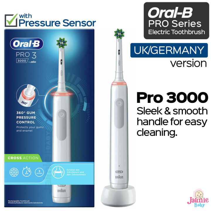 OralB Braun Pro 3 3000 Electric Toothbrush UK/German Version Lazada