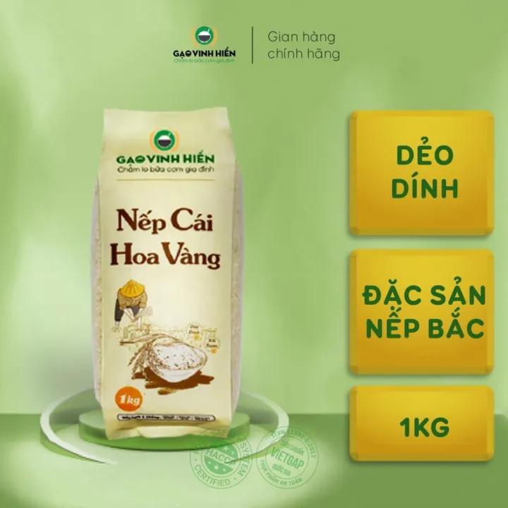 Nếp Cái Hoa Vàng Vinh Hiển cao cấp 1kg