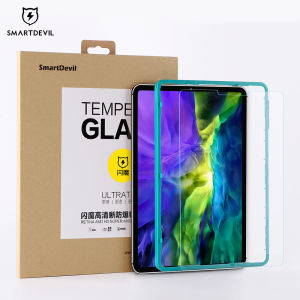 SmartDevil iPad Borderless Tempered Glass Film For iPad Pro iPad Air 7 iPad Air 6 iPad 10th/11th/12th Gen 11 inch 13 inch Clear Screen Protector Film