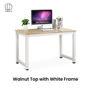 URBAN D Study Table / Office Desk / Computer Table (4 Sizes) - 2.5cm Thickness Wooden board with Steel Frame