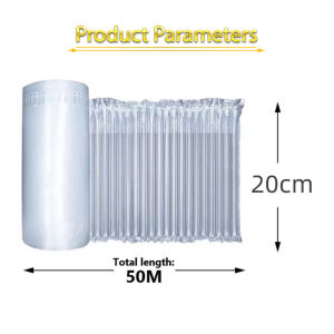 50M Air Bubble Wrap 20cm/30cm/40cm Anti Pecah Inflatable Bag Plastik Air Bag Roll Cushion Packing Bubble Wrap Extra Bubble Packing Air Bag Cushion