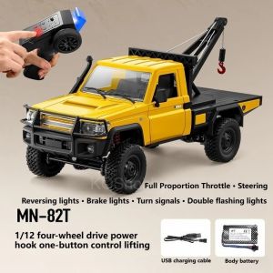 1/12 MNRC MN82T RC Rescue Climbing Car 4WD 2.4G Outdoor Off road Vehicle With LED Gift For Boys