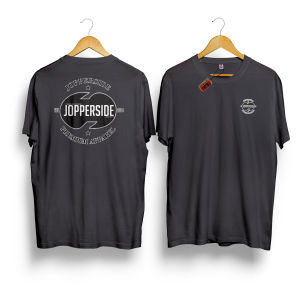 Jopperside kaos pria katun combed distro premium ts300db logo
