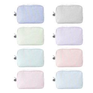 กระเป๋ากระเป๋าเข้าห้องน้ำเล็กกระเป๋ามีซิปลายทาง Tas Kosmetik สำหรับเดินทาง