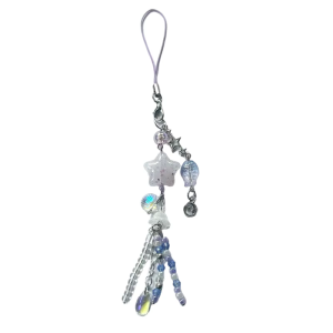 Trendy Jellyfish Charm Pendant Phone Accessory Artistics Crafted Beadwork Fashion Decoration for Daily Use and Travel
