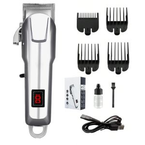 MUNCHX Rechargeable Hair Clipper LCD Professional Shaver Razor Electric Hair Clipper For Men