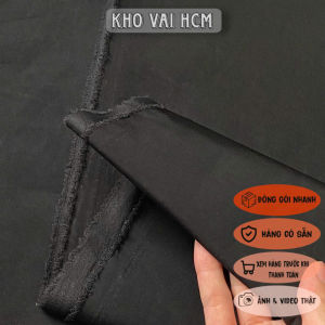 Vải Đen Đã Ép Sẵn Vải Lót Khổ 1m5 - May Vest Đồ Công Sở Áo Khoác Đồ Thiết Kế - Đứng Form Mềm