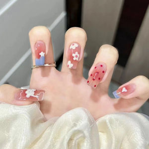 Set 24 móng tay giả dài đính đá - R610 - sang trọng dễ thương cho nữ - Kèm keo dán móng CÓ ẢNH SP THẬT - 🌷 MUA 2 TẶNG 1 DŨA MÓNG🌷