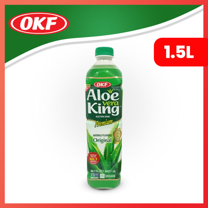 OKF Aloe Vera King Original 1.5L - Imported from Korea 30% Premium Aloe  healthy drink | Lazada PH