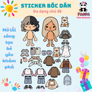 (19B)Bộ Avatar Sticker đồ chơi bóc dán đồ chơi bóc dán thông minh cho trẻ em