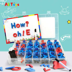 Early Education toys For Kids Magnetic Letters and Numbers English Uppercase and Lowercase Letters Magnetic Spelling Words Learning Toy Game