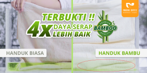 OKE Morning Whistle Handuk Travel & Sport Cotton Bamboo 34x80cm / 40x110cm