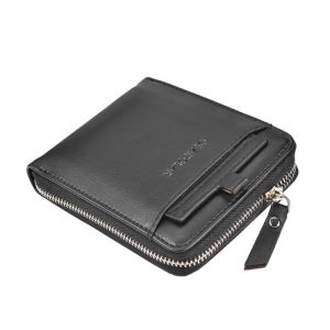 DEABOLAR K3208-1 DOMPET UANG LIPAT ZIPPER TEBAL BAHAN SINTETIS DENGAN TEMPAT KARTU TAMBAHAN