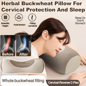 Traction Pillow Core A Pillow Sleep Aid Herbal Pillow Relax Shoulders Neck Sleep Aid Herbal Pillow Husk Cervical Support Pillow