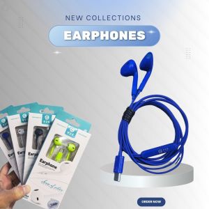 V2S VS-023 EARPHONE WIRE STEREO HIGH SOUND QUALITY MUSIC WITH BUILT IN MICROPHONE