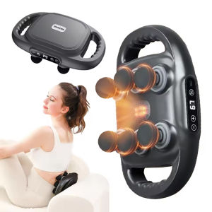 Six-Head Fascia Massager High-Frequency Strong Vibrates Waist Back Shoulder Calf Body Massager Fat Burner Slim Relax Muscle Fitness USB Charging