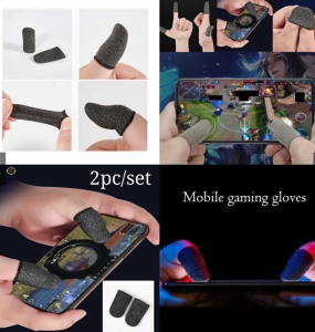 Wasp Feelers Finger Sleeve Breathable Anti-Sweat Touch Screen Finger Cots Cover Touch Glove (1pair)