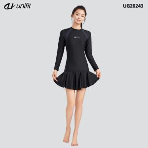 UNIFIT Womens Rash Guard Swimsuit Swimwear Rush Guard Skirts With Shorts Terno UG20243