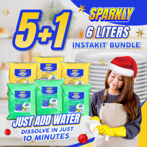 (36 LITERS yield) 5+1 Sparkly INSTAKIT DIY Dishwashing Liquid Bundle - JUST ADD WATER for 6 Liters Yield Dish washing + Fast Shipping dishwashing liquid