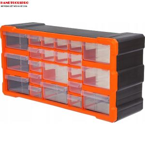 (HÃNG ĐỔI MODEL KENDO 90247)/Tủ đựng linh kiện 22 ngăn TACTIX 320632 25 x 50 x 16 cm