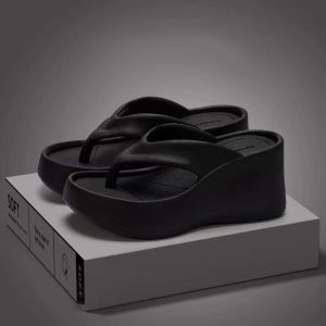 Korean Comfortable Wedges Shoes For Women Slip On Casual Slipper For Women Rubber Shoes For Women