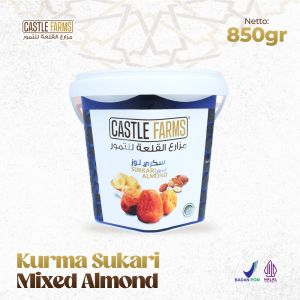 Kurma Sukari Mixed Almond Butter Kemasan Ember 850 Gram - Castle Farms