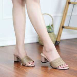 Sendal Hak Tahu Rajut Import Sendal Kekinian Hak 5cm