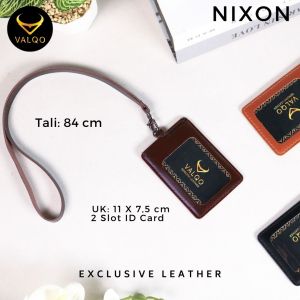 [VALQO] NIXON Nametag kulit ID Card Holder Keplek Gantungan nama Cowok Cewek