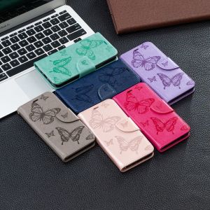 4G สำหรับ iPhone SE2, 6, 6S, 7, 8 Plus, X, XR, XS Max, 11, 12, 13, 14 Pro Max, 12, 13 หนังสัตว์ PU สำหรับนูนรูปผีเสื้อ