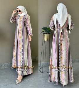 gamis motif terbaru produk amore by ruby edisi saira dress gamis simple cantik elegant