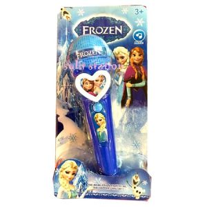 Microphone Toy  Operated with Sound and Light  Cartoon Pattern Princess Microphone Girl Gift