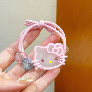 TUmama Phim hoạt hình dễ thương Sanrio dây buộc tóc cho trẻ em cao su mềm không Băng đô co giãn thiệt hại cho tóc