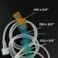 Scalp Vein Set Butterfly Needle 21G 23G 25G 1pcs Winged Infusion Set Sterile Rapid Venous Access. 