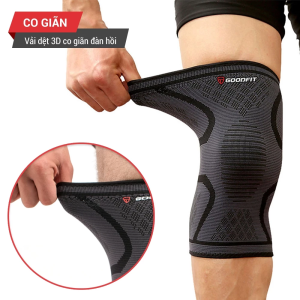 Băng gối bó gối thể thao đàn hồi GoodFit GF518K – Giảm đau chấn thương an toàn hiệu quả phù hợp thể thao & người lớn tuổi