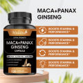 Mulittea Maca Root Extract Capsules 120pcs Korean Panax Ginseng Stress Relief Boost Stamina, Performance, Energy, Muscle Gain & Workout Kapsul Ekstrak Akar Maca Panax Ginseng Korea Pereda Stres Meningkatkan Stamina, Kinerja, Energi, Penguatan Otot&Latihan. 