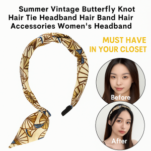 Ribbon tied hair bow for female