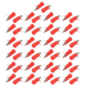 50Pcs Binding Posts Terminals 4mm Banana Plugs Socket Terminals Connectors for Amplifier Electrical Connectors Terminals