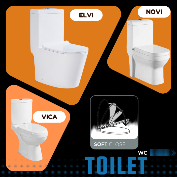 [S-TRAP] One Piece Two Piece Toilet Washdown Water Closet Jamban Duduk ...