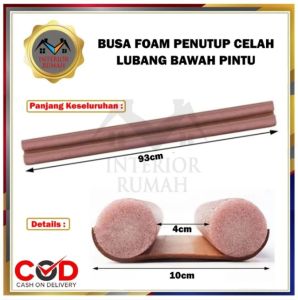 Busa Penutup Celah Lubang Bawah Pintu Sponge Penghalang Debu Angin Kecoa Serangga Draft Door Seal Foam Alas Pelindung