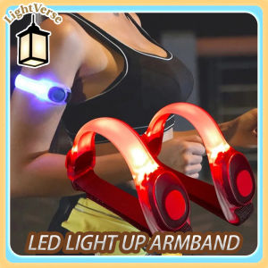 Cycling LED Light Up Armband Adjustable Wearable Running Glow Warning The Dark for Walking Cycling Concert Roller Skates