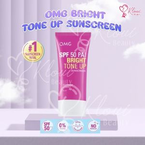 OMG Oh My Glow UV Barrier Sunscreen SPF 50 PA++++ Indonesia || Sunblock Wajah 25ml || Instant Bright || With SerumVIT || Peach Extract