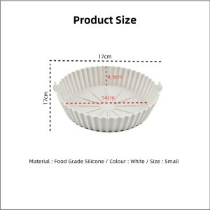 【PLAYFUL】Air Fryer Oven Silicone Basket Pot FDA Approved Food Safe Air Fryer Accessories Air Fryer Basket Replacement