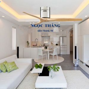 Quạt Trần 3 Cánh Gỗ Trang Trí Sảnh Phòng Khách Cao Cấp VF18 Ngọc Thắng (Kèm remote điều khiển từ xa)