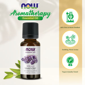 NOW Lavender Essential Oil 10ml  100% Pure Steam Distilled Aromatpy Oil